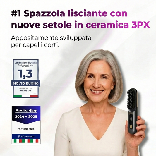 La PRIMA spazzola per lo styling intelligente per capelli corti