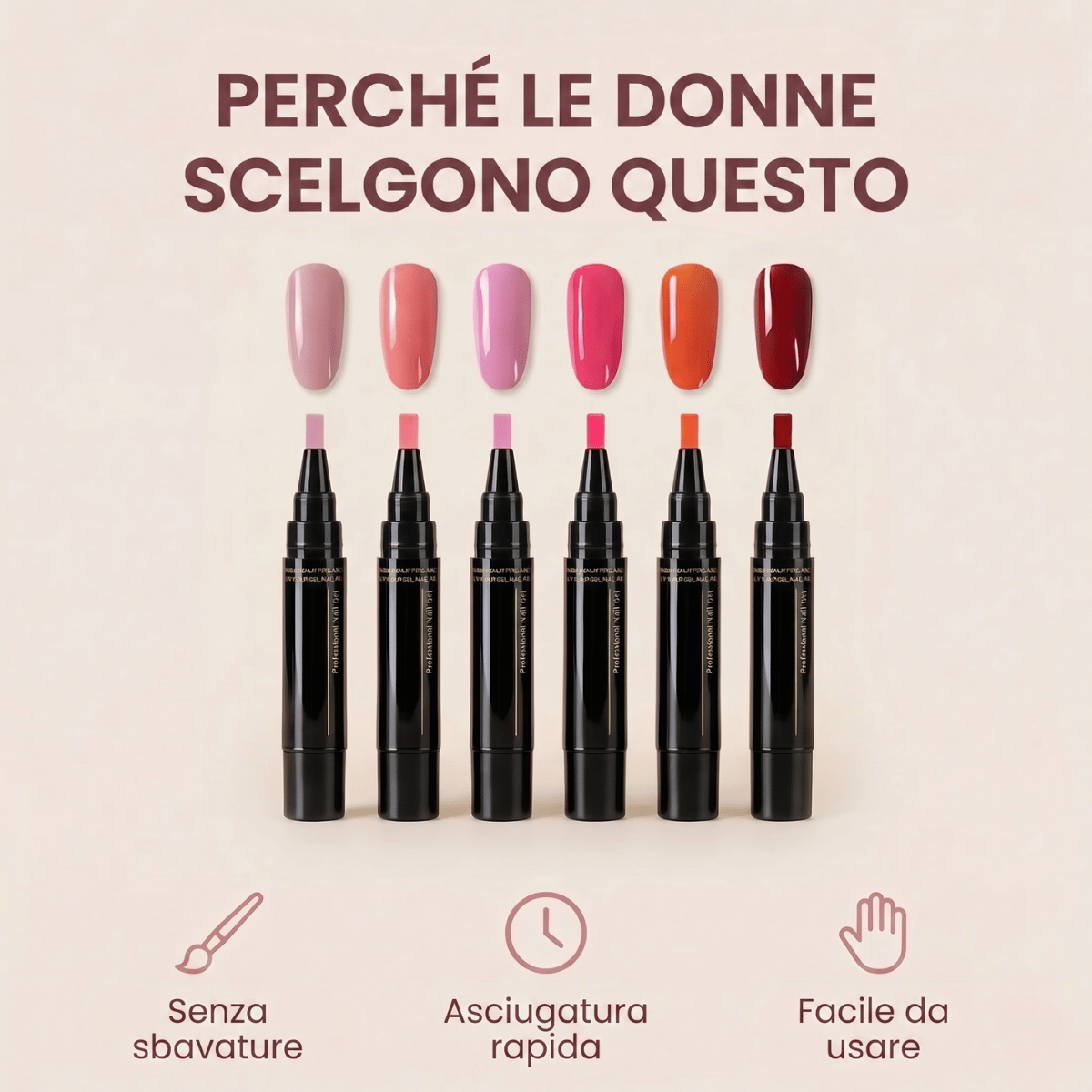 SET PENNE PER SMALTO QUICKPOLISH