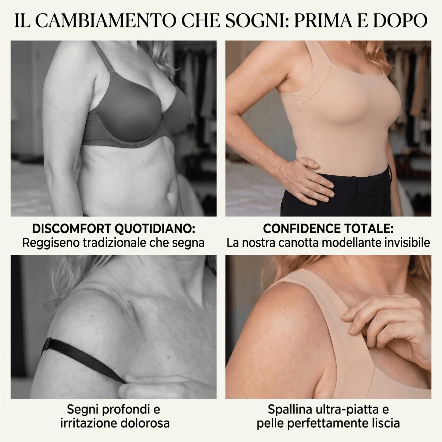 Canotta con Reggiseno Integrato Senza Ferretto