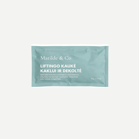 Liftingo kaukė kaklui ir dekoltė