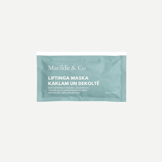 Liftinga maska kaklam un dekoltē