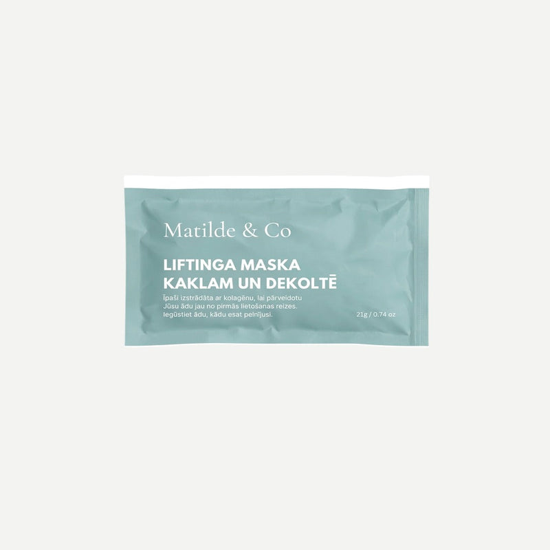 Liftinga maska kaklam un dekoltē