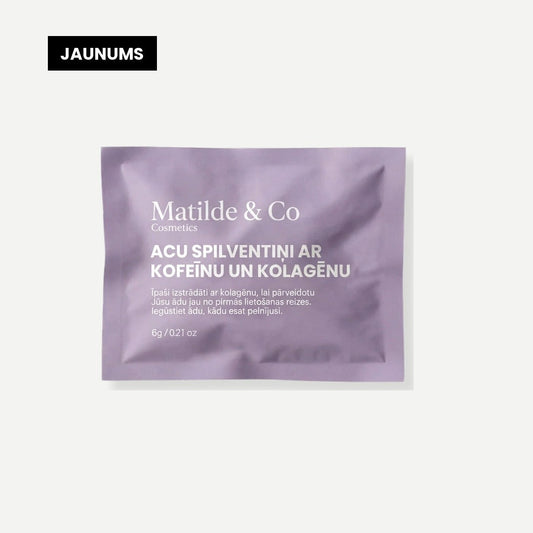 Acu spilventiņi ar kofeīnu un kolagēnu