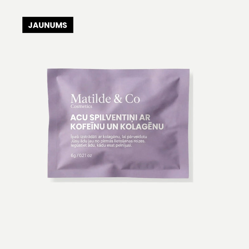 Acu spilventiņi ar kofeīnu un kolagēnu