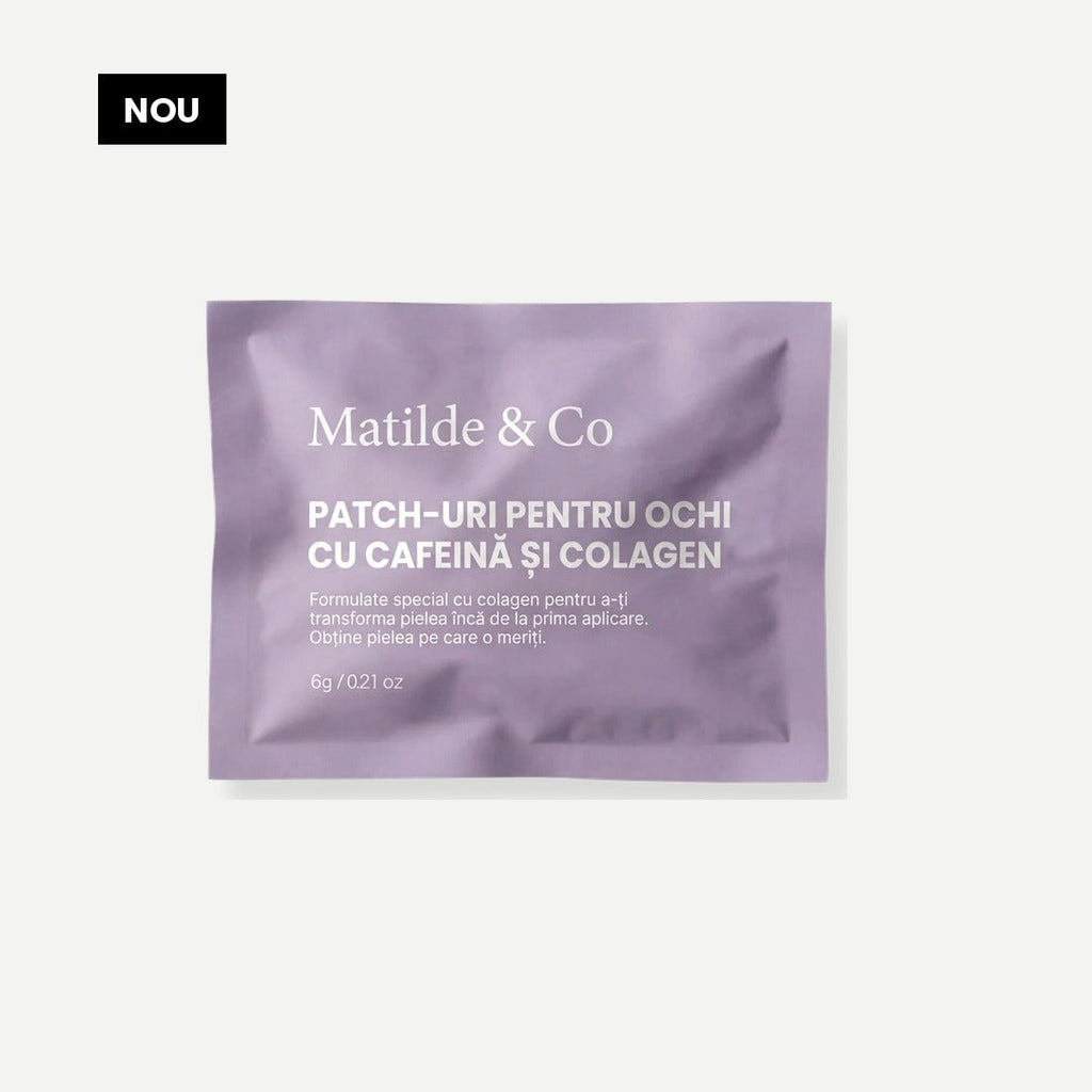 Patch-uri pentru ochi cu cafeină și colagen
